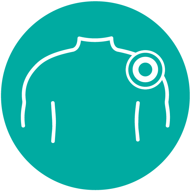 Shoulder pain icon